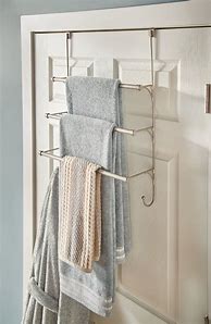 Image result for Single Bar Over the Door Towel Rack