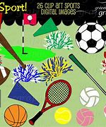 Image result for Free Black and White Sports Clip Art