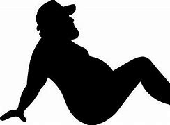 Image result for Fat Man Silhouette