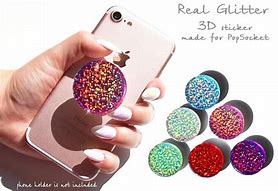 Image result for Glitter Pop Socket Phone
