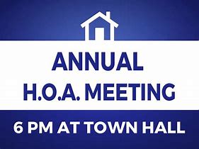 Image result for HOA Meeting Signs