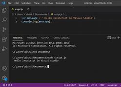 Image result for How to Run JavaScript in Visual Studio Code