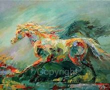 Image result for Impressionistic Horse Painting