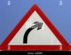 Image result for Sharp Bend to the Right Sign