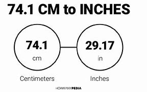 Image result for 74Cm to Inches