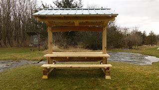 Image result for Covered Picnic Bench