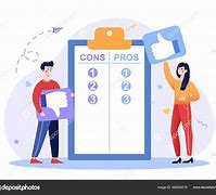 Image result for Pros and Cons Illustration