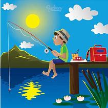 Image result for Cartoon Fish Fishing