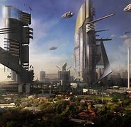 Image result for Futuristic-Looking City