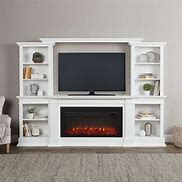 Image result for 90 Inch TV Stand with Fireplace