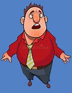 Image result for Fat Cartoon Guy Looking Up