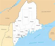 Image result for Map of Maine