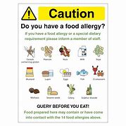 Image result for Apple Allergy Sign for Work