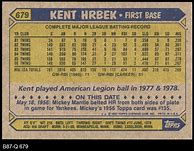 Image result for Kent Hrbek Rookie Card