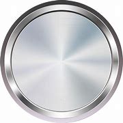 Image result for Silver Round Button