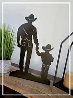 Image result for Cowboy Father and Son Silhouettes