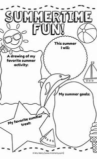 Image result for Summer Activity Sheets for Kids