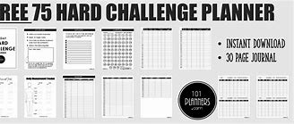 Image result for 75 Day Hard Challenge Checklist