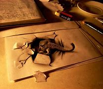 Image result for Drawings Coming Out of Paper