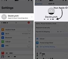 Image result for Apple ID in Settings