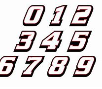Image result for Cool Race Car Numbers