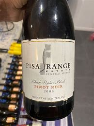 Image result for Pisa Range Estate Pinot Noir Black Poplar Block