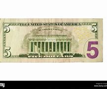 Image result for 5 Dollar Bill Back