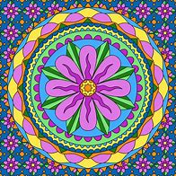 Image result for Mandala Rose Coloring Pallet