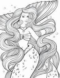 Image result for Mythical Mermaid Coloring Pages