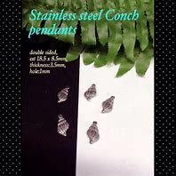 Image result for Stainless Steel Conch Button