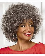 Image result for Grey Hair Wigs for Black Women