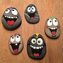 Image result for Pebble Drawing of Face