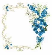 Image result for Blue Floral Background Border