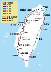 Image result for Taiwan Railway Map