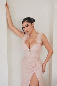Image result for Baby Pink Dress Fashion Nova Feather