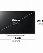 Image result for 50 Inch TV Size in Cm