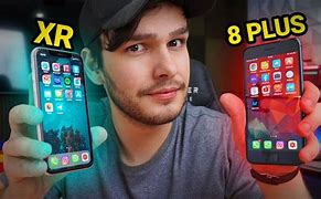Image result for iPhone XR vs 8 Plus Size