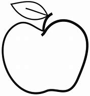 Image result for Clip Art Apple Balack and White
