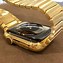 Image result for A Picture of a Golden Watch and a Golden iPhone