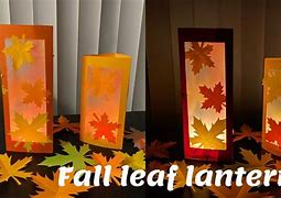 Image result for DIY Lantern Fall Leaves