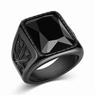 Image result for Black Stainless Steel Ring