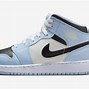 Image result for Air Jordan 1 Mid GS Ice Blue