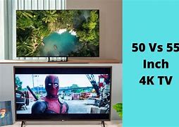 Image result for 50 and 55 Inch TV Side by Side