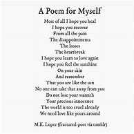 Image result for Poem About MySelf