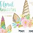 Image result for Unicorn with Flowers Clip Art
