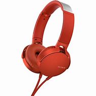 Image result for Sony Extra Bass Headphones Red