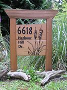 Image result for Wooden Address Signs