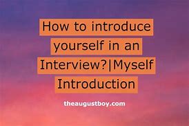 Image result for Interview Introduce Yourself Fresh Graduate