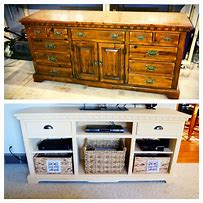 Image result for DYI Dresser into a TV Stand