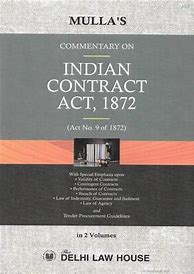 Image result for Commetary Indian Contract Act